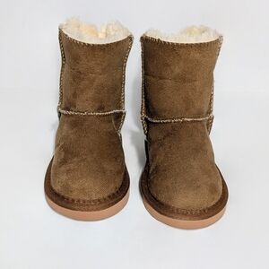✨ Cozy Faux Suede Fur-Lined Ankle Boots | Kids | Brown ✨